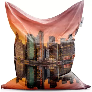 Sedací pytel Sablio Sedací vak Classic New York Západ slunce - 150x100 cm