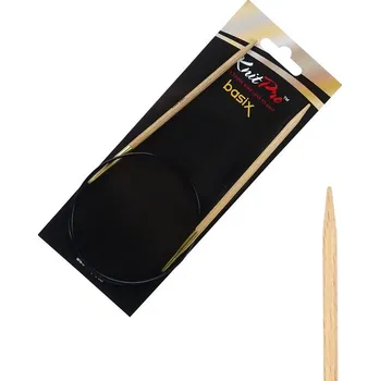 Jehlice Dřevěné kruhové jehlice Knitpro Basix Birch 60 cm 4 mm