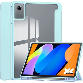 Pouzdro na tablet VSECHNONAMOBIL 128683 CRYSTAL Sklápací obal pro Lenovo Idea Tab / Tab K11 Gen2 světle modrý