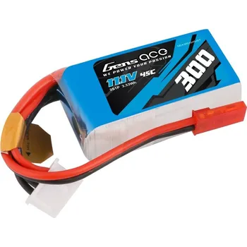 RC vybavení Gens ACE LiPo - 3S 300mAh 11,1V 3S1P (45C) JST-SYP Plug