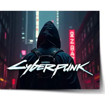 Plakát Sablio Plakát Cyberpunk 2077 Pohled do města - 60x40 cm