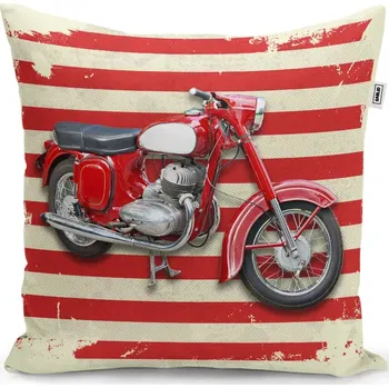 Polštář Sablio Polštář Jawa panelka Pruhy - 40x40 cm