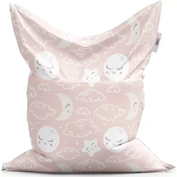 Sedací pytel Sablio Sedací vak Classic Mráčky a měsíc - 150x100 cm