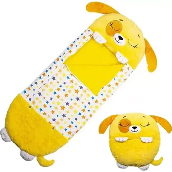 Spacák Dětský spací pytel s polštářkem Happy Napping - Žlutý pejsek