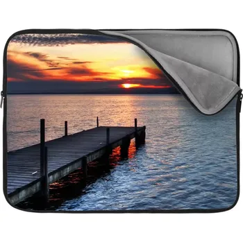 pouzdro na notebook Sablio Obal na notebook Západ slunce nad molem - 17"