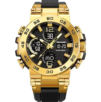 Hodinky Skmei 2499 pánské duální hodinky Megatron Zlaté