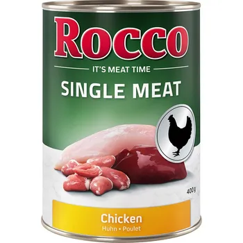 Krmivo pro psa 6x400g Rocco Single Meat - kuřecí