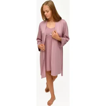 Dámský župan Isabelle - dámský župan Follia modal, M, dusky