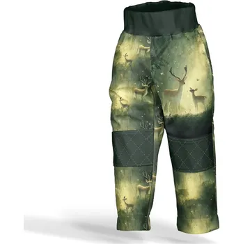 Panel se střihem 170 softshell kalhoty světlo lesa