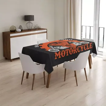 ubrus Sablio Ubrus Harley-Davidson motor Černé pozadí - 130x130 cm