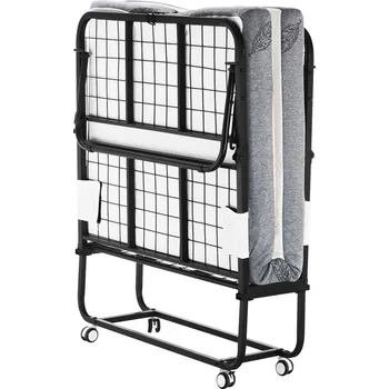 Ložnice Vevor Skládací postel 38×75 in s matrací 4 in z paměťové pěny a kovovým rámem