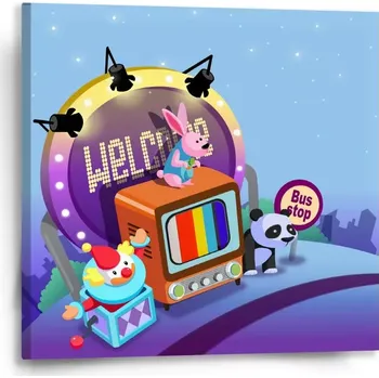 Obraz Sablio Obraz Bus stop - 50x50 cm