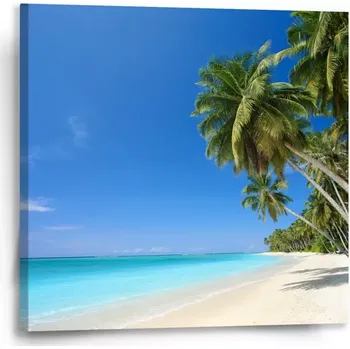 Obraz Sablio Obraz Palmová pláž - 50x50 cm