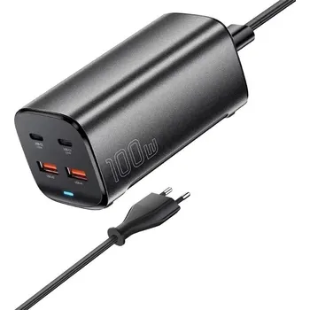 Essager Table Charger 100W, GaN, 2xUSB-C + 2xUSB-A