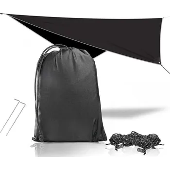Krycí plachta Mobilly univerzální plachta/celta pro kempování 340x280cm, černá