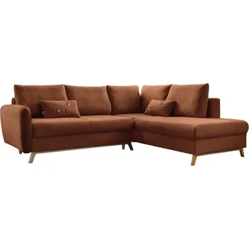 Sedací souprava MID.YOU ROHOVÁ SEDAČKA, textil, terracotta - Sedací soupravy - 001454003018