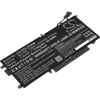 Baterie k notebooku Baterie pro Dell Latitude 12 5289, Dell Latitude E5289, 7750 mAh, Li-Pol