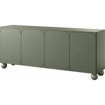 Policová skříň BOGART. Komoda Sonatia II, olivová