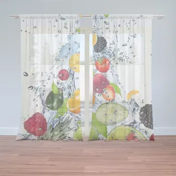 Záclona Sablio Záclony Ovoce: 2ks 150x250cm
