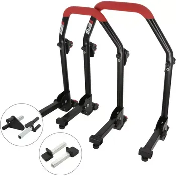 Sklopný pojízdný univerzální moto stojan přední a zadní set - vidle / packy, SEFIS M20U