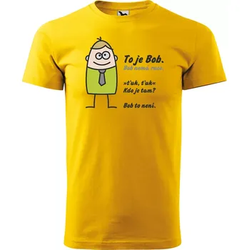 Sablio Tričko s potiskem Tohle je Bob - žluté L