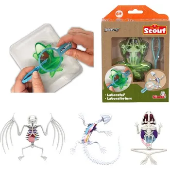 Hračka Simba Objevuj Mini laboratoř Pitva zvířátka set se slizem a nástroji 3 druhy