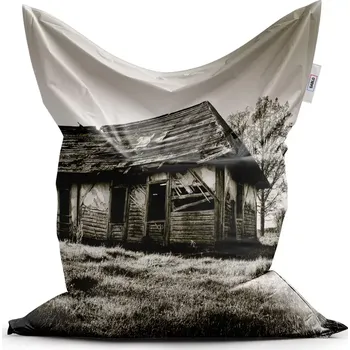 Sedací pytel Sablio Sedací vak Classic Starý dům - 150x100 cm
