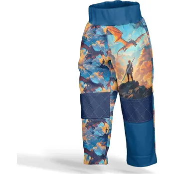 Panel se střihem 170 softshell kalhoty ohnivý souboj