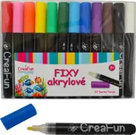 CreaFun - Fixy akrylové 12 barev