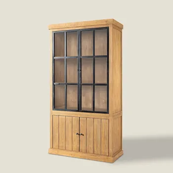 Knihovna Vitrína Harbor II 114x53x220 cm, 114x52x220 cm