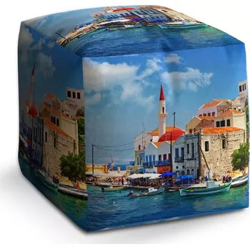 Taburet Sablio Taburet Cube Domky na pobřeží: 40x40x40 cm