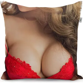 Polštář Sablio Polštář Dekolt ženy - 50x50 cm