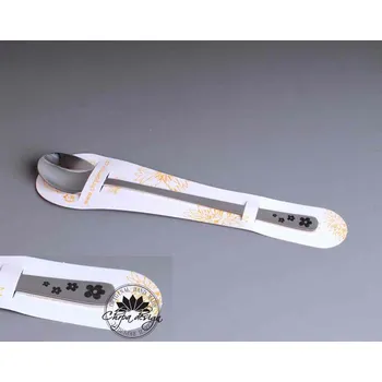 Příbor Nerezová lžička 17 cm - Květinky