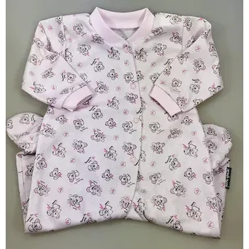 Kojenecký overall Kojenecký overal Zvířátka - 74 / bledoružová(02)