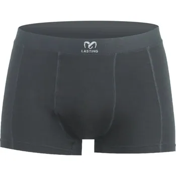 Pánské termo spodní prádlo Lasting pánské merino boxerky NORO černé - L