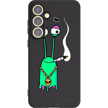 Pouzdro na mobilní telefon Picasee silikonový černý obal pro Samsung Galaxy S24 FE S721B - Earth - Sám doma