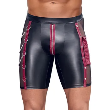 Pánské erotické prádlo NEK Tight-fitting Cool Matte Look Pants 2133539 Black-Red Velikost L