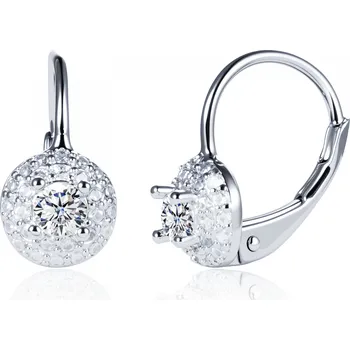 Náušnice NUBIS® Stříbrné náušnice s čirými zirkony - NB-3150