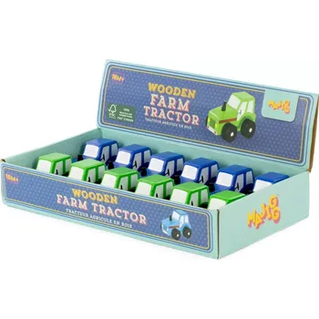Hračka Dřevěný traktůrek z udržitelného dřeva