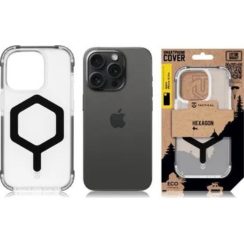Pouzdro na mobilní telefon Zadní kryt Tactical MagForce Hexagon pro Apple iPhone 15 Pro, black