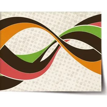 Plakát Sablio Plakát Retro abstrakce - 60x40 cm