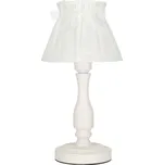 Stolní lampa v provence stylu ZEFIR - 1xE27, 40W, bílá