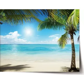 Plakát Sablio Plakát Pláž s palmami - 60x40 cm