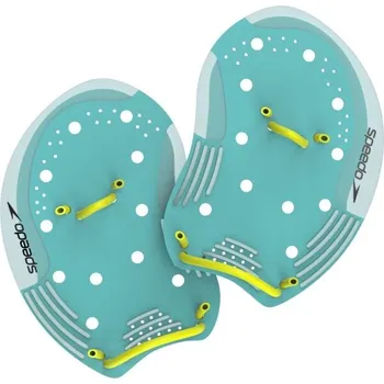 Plavecké brýle Univerzální plavecké packy Speedo I.M. TECH PADDLE S/M Tyrkysová, Reflexní neon