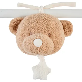 plyšák NATTOU Hračka hudební Teddy medvídek 16 cm, 0m+