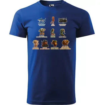 Sablio Tričko s potiskem Italian Brainrot - modré M