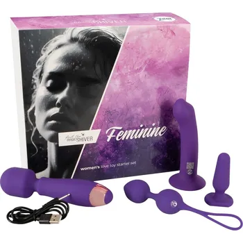 Vibrátor Magic Shiver Women Love Toy Starter Set Feminine Purple