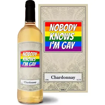 Víno Sablio Bílé víno Nobody knows I'am gay: 0,75 l