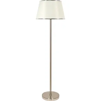 Stojací lampa Stojací klasická lampa IBIS - 1xE27, 60W, stříbrná / bílá