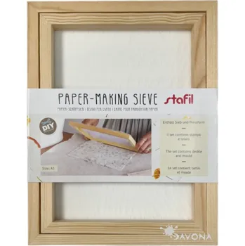 kreativní sada Stafil Síto v rámu na výrobu papíru A5